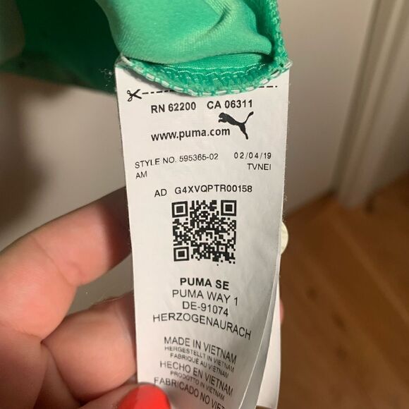 Puma EUC green/black skerries polo golf shirt Size Small - Picture 4 of 6